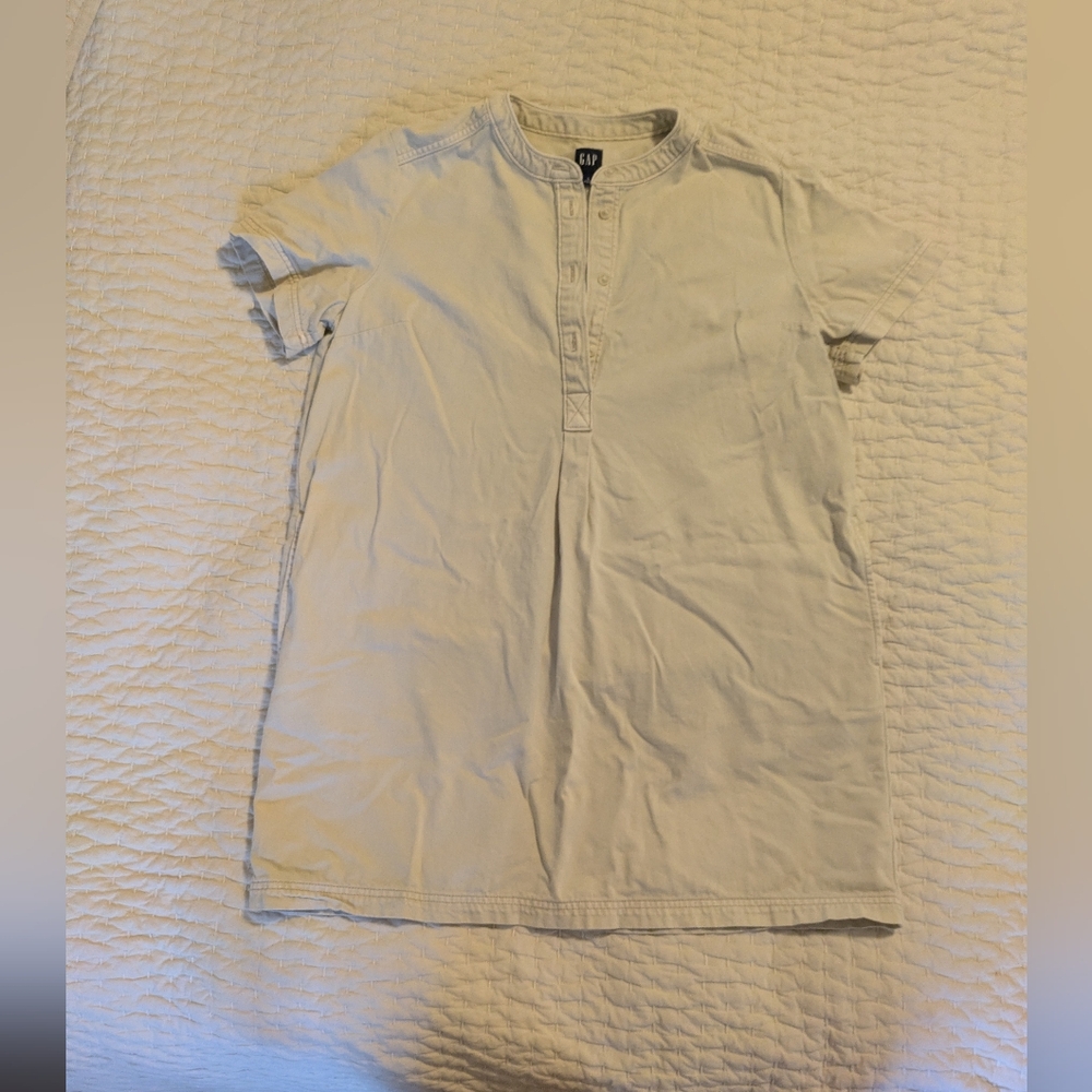 GAP Women's Above The Knee Cream Dress